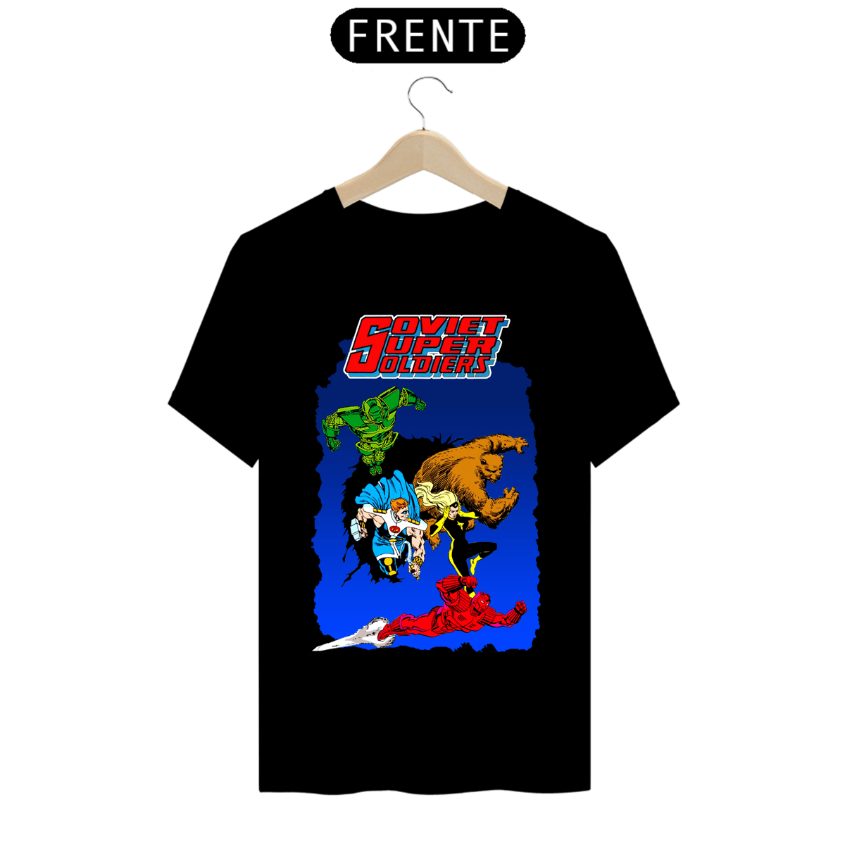 Nome do produto: Camiseta Masculina - Super Soldados Soviéticos