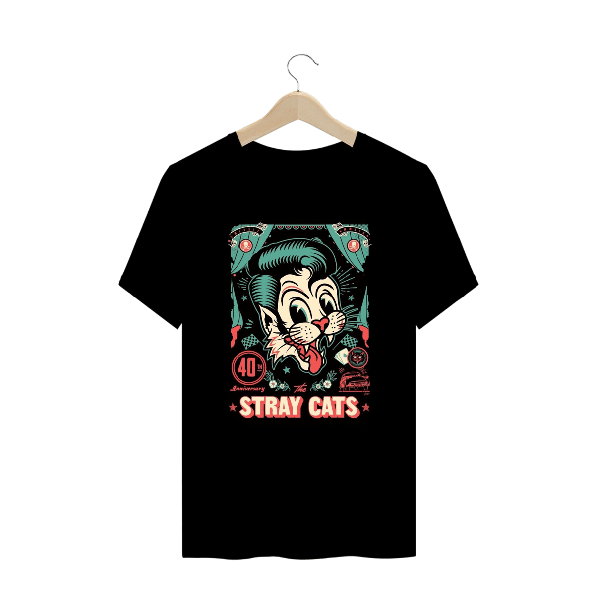 Nome do produto: Camiseta Plus Size - Stray Cats