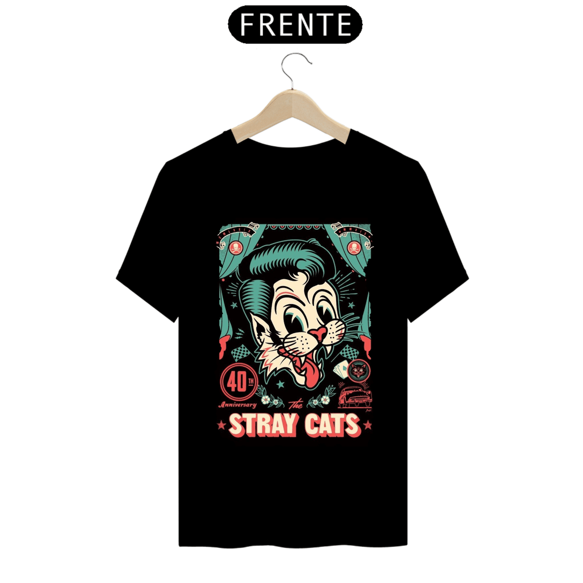 Nome do produto: Camiseta Classic - Stray Cats