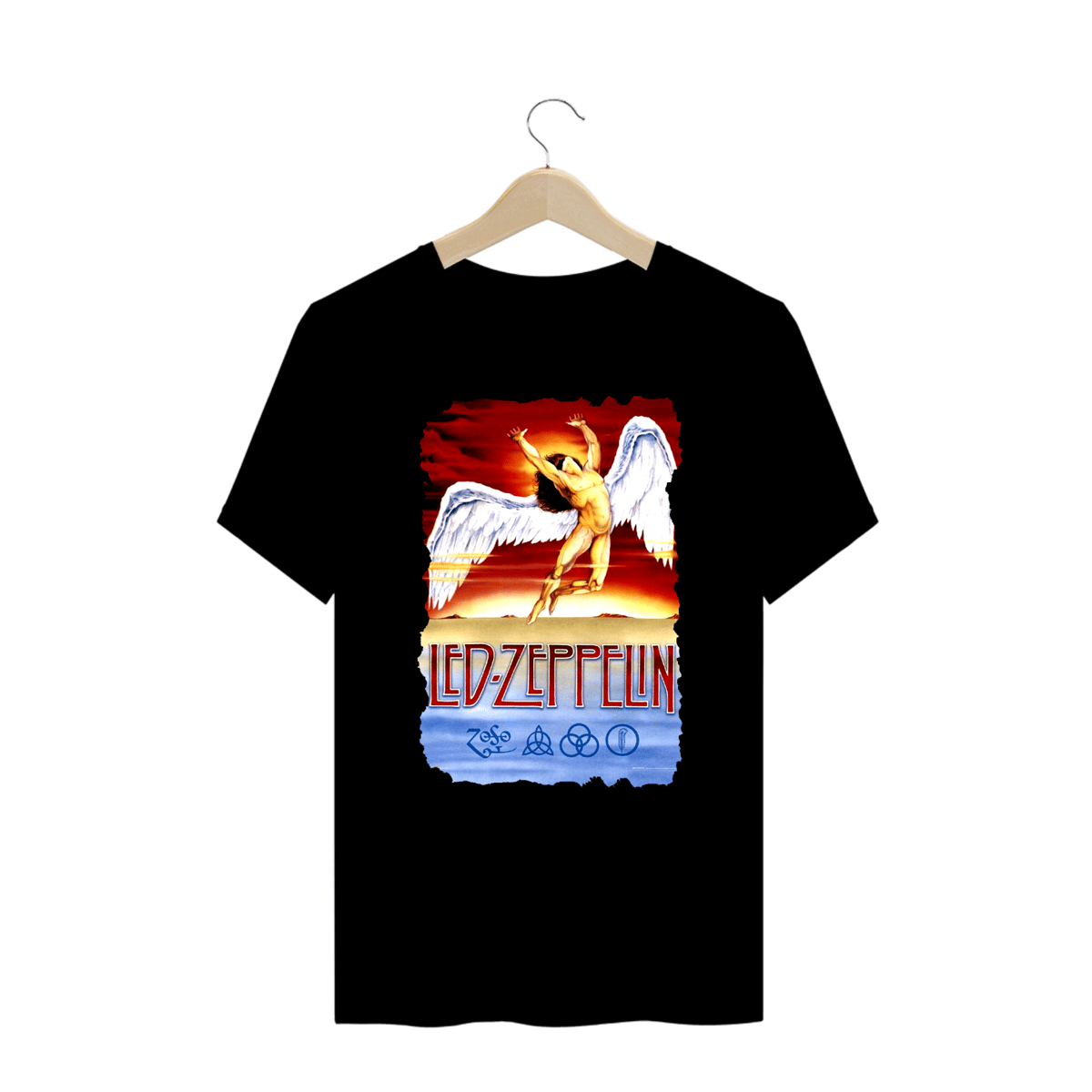 Nome do produto: Camiseta Plus Size - Led Zeppelin