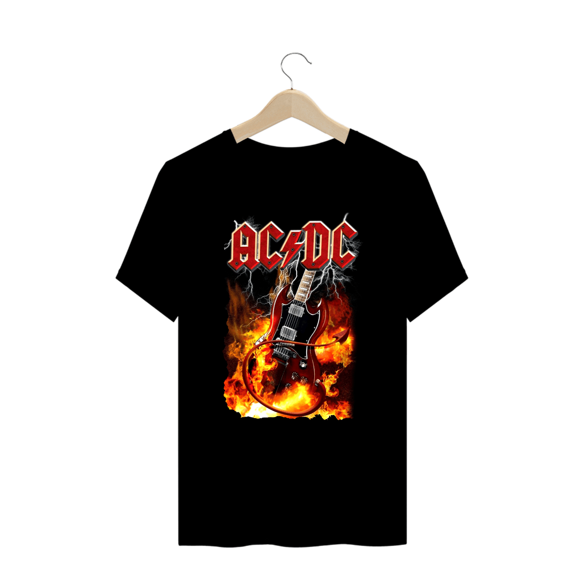 Nome do produto: Camiseta Plus Size - AC/DC