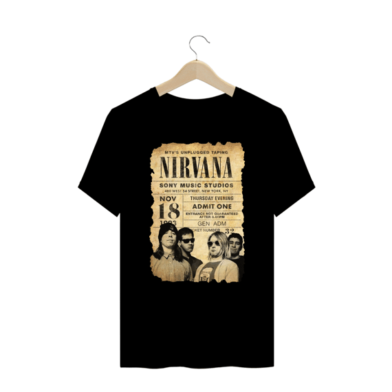 Camiseta Plus Size - Nirvana