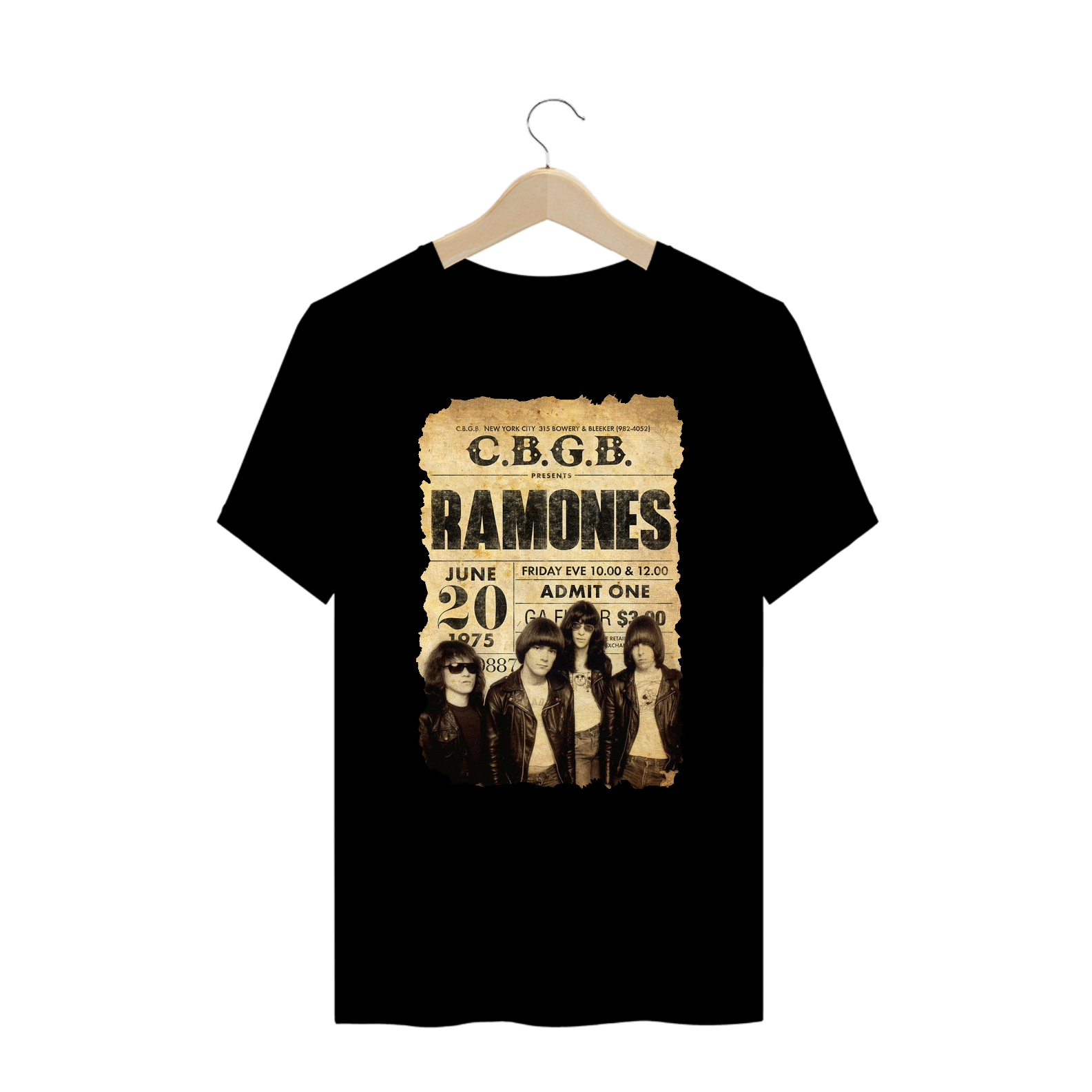 Camiseta Plus Size - Ramones