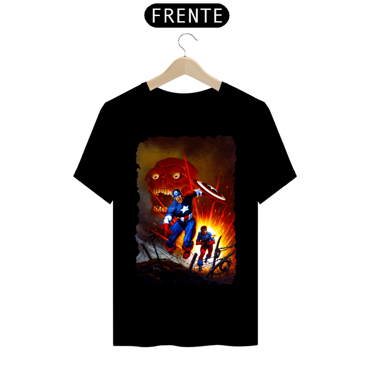 Nome do produto: Camiseta Classic - Capitão América