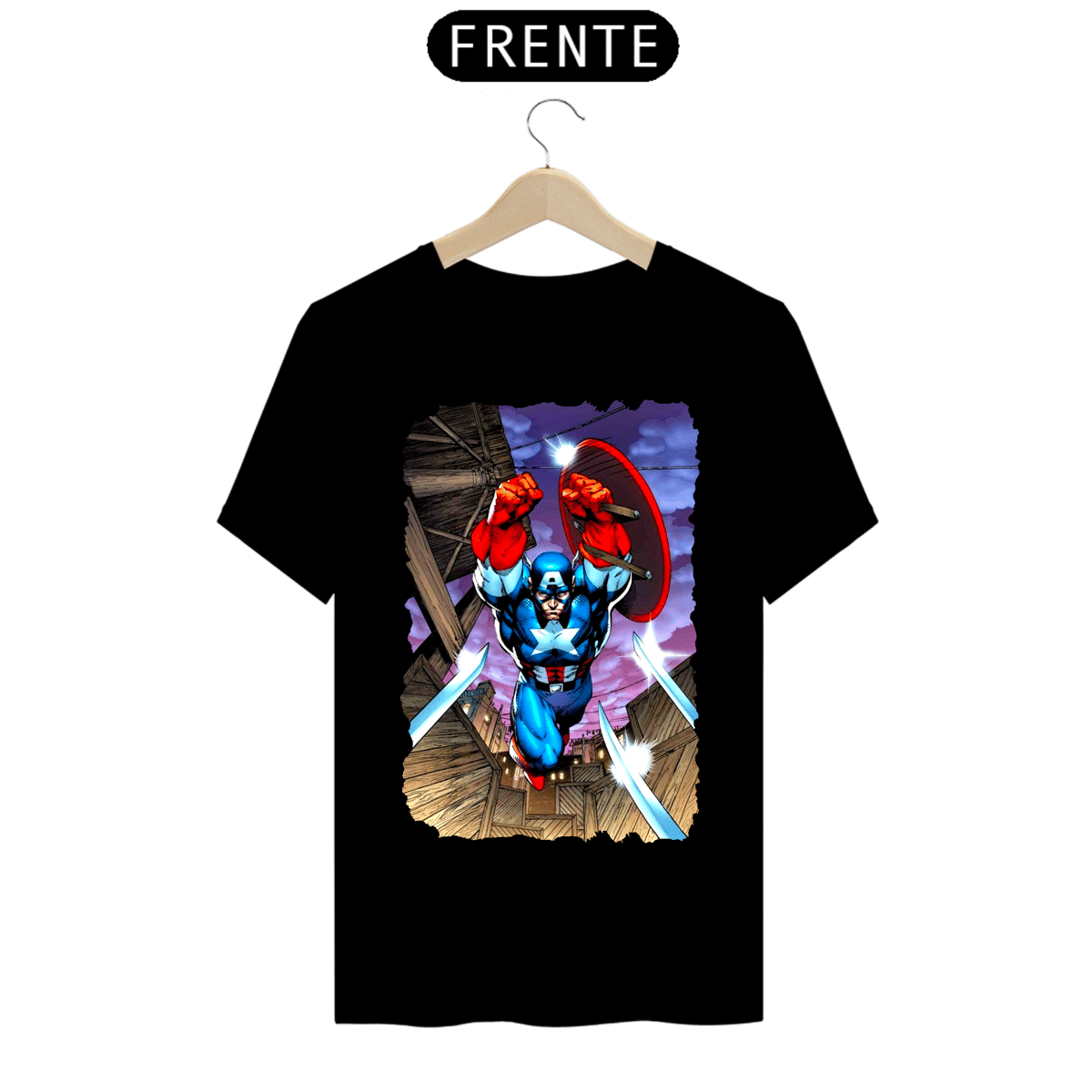 Nome do produto: Camiseta Classic - Capitão América