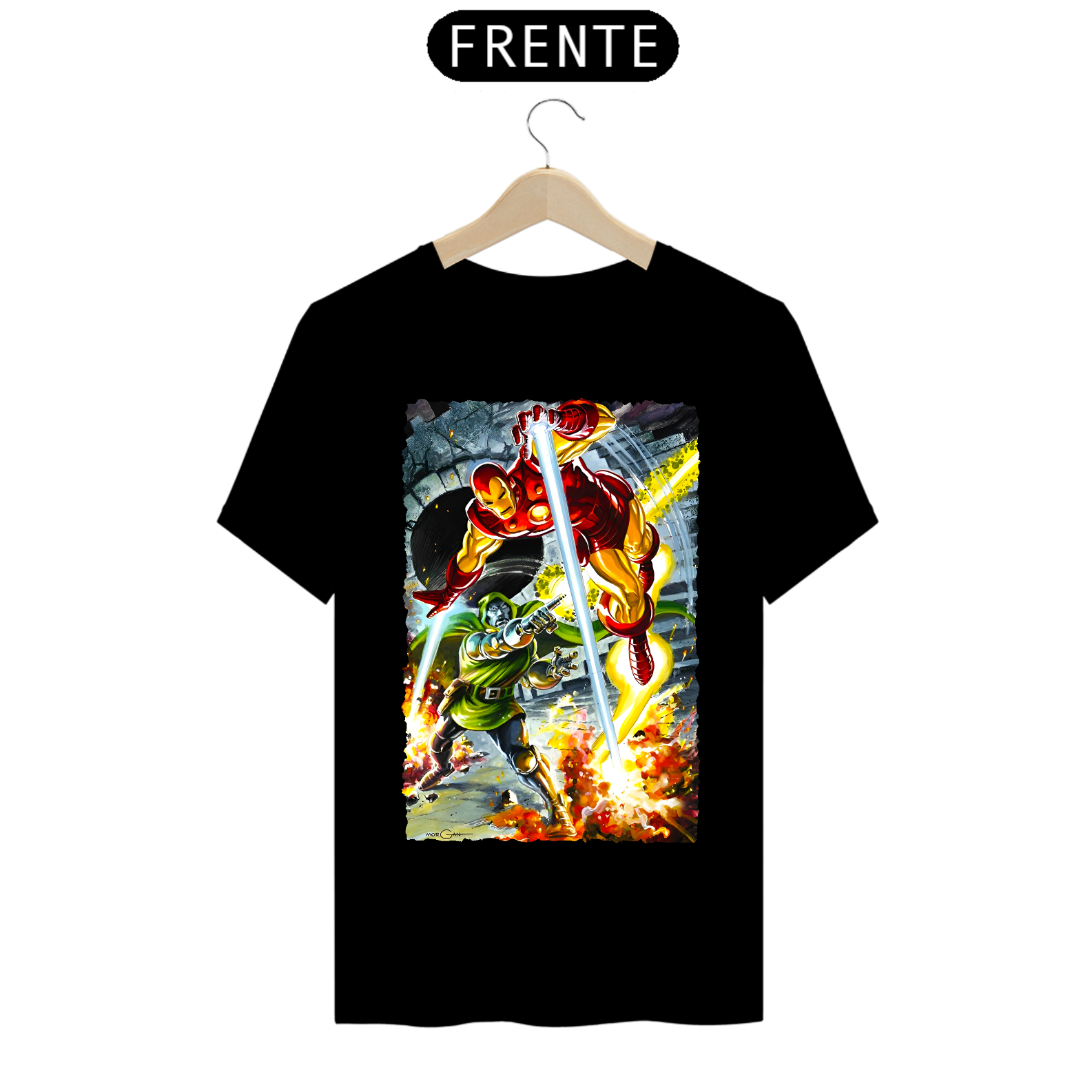 Camiseta Classic - Homem de Ferro vs Dr. Destino