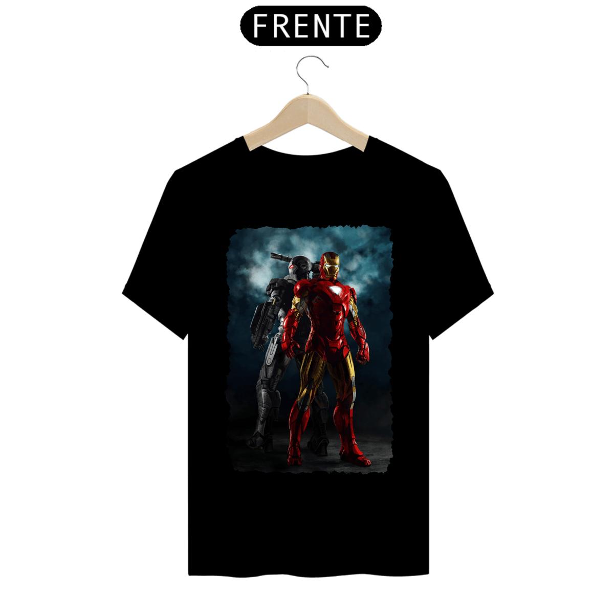 Nome do produto: Camiseta Classic - Homem de Ferro e Máquina de Combate
