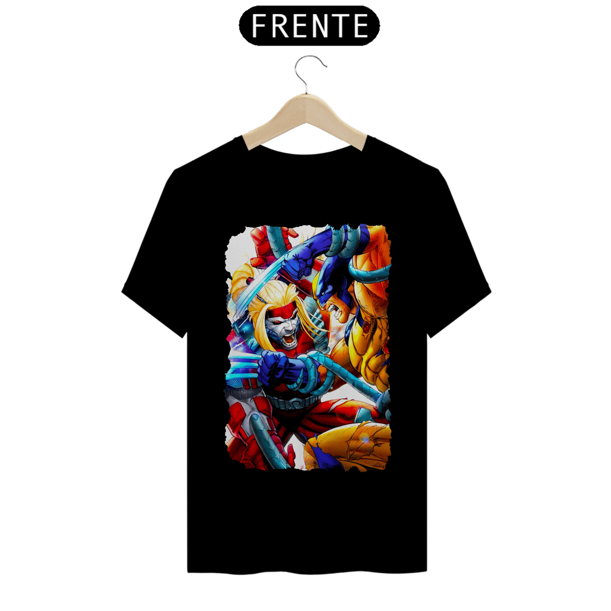 Nome do produto: Camiseta Classic - Wolverine vs Ômega Vermelho