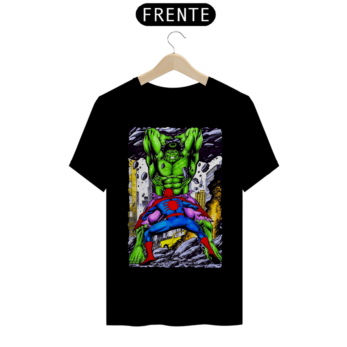 Nome do produto: Camiseta Classic - Hulk vs Homem Aranha