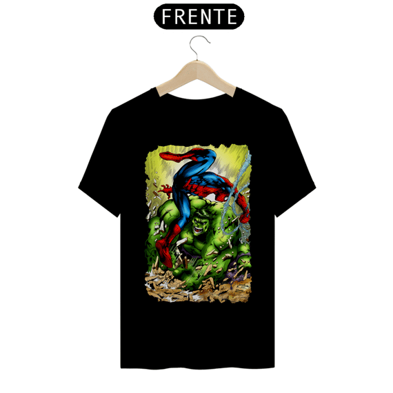 Camiseta Classic - Hulk vs Homem Aranha