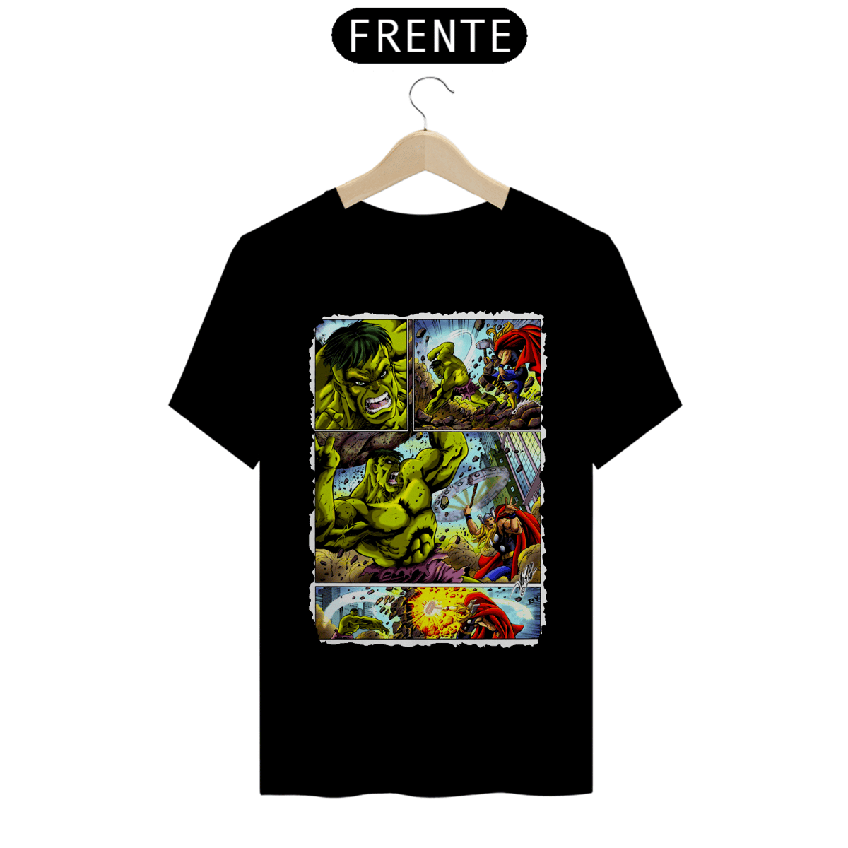 Nome do produto: Camiseta Classic - Hulk vs Thor