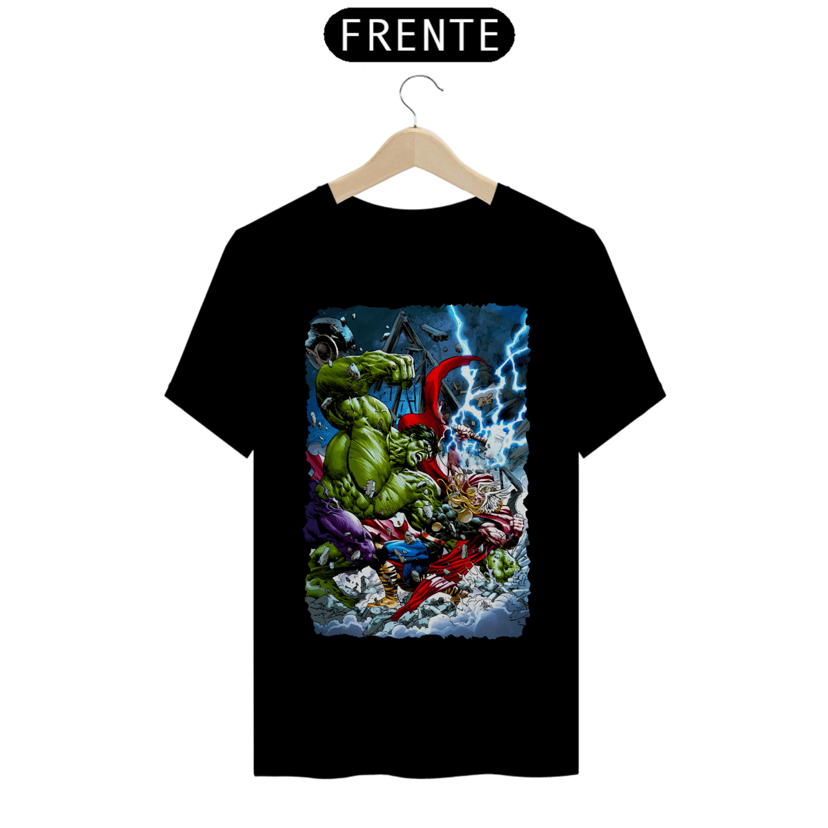 Nome do produto: Camiseta Classic - Hulk vs Thor