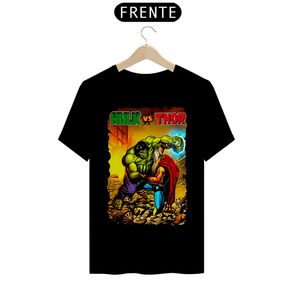 Nome do produto: Camiseta Classic - Hulk vs Thor