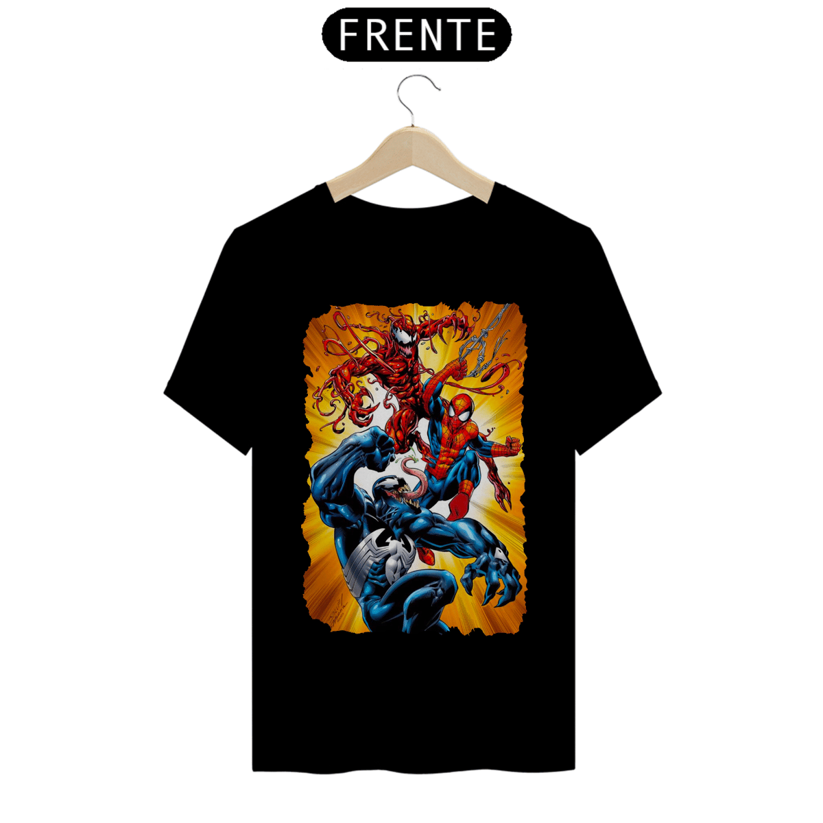 Nome do produto: Camiseta Classic - Homem Aranha vs Venom e Carnificina