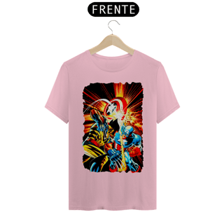 Nome do produto Camiseta Classic - Wolverine vs Capitão América