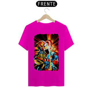 Nome do produto Camiseta Classic - Wolverine vs Capitão América