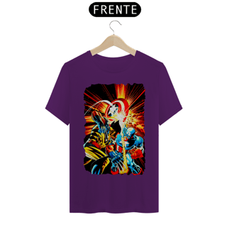 Nome do produto Camiseta Classic - Wolverine vs Capitão América