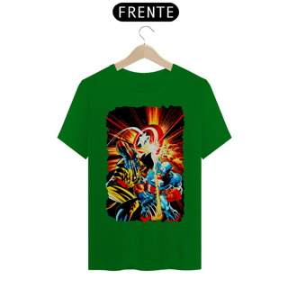 Nome do produto Camiseta Classic - Wolverine vs Capitão América