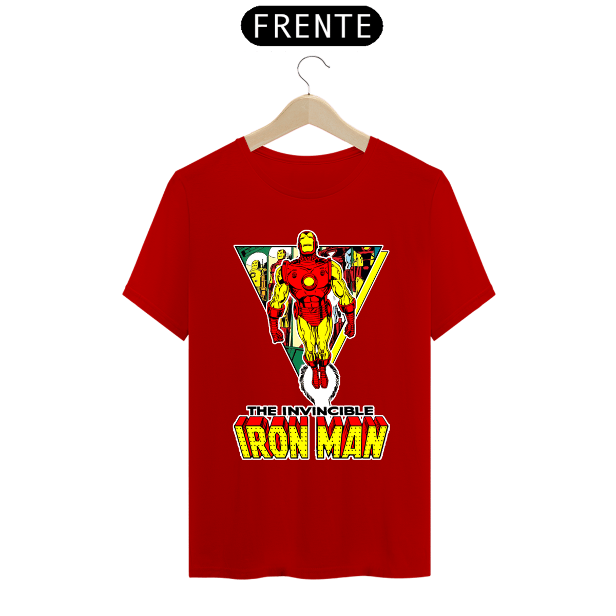 Nome do produto: Camiseta Masculina - Homem de Ferro