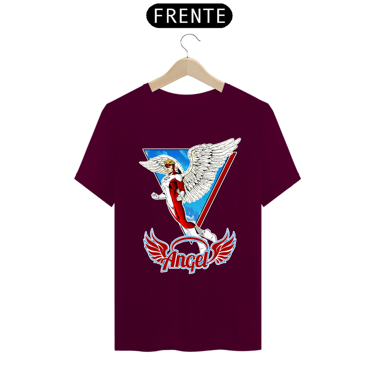 Nome do produto: Camiseta Masculina - Anjo