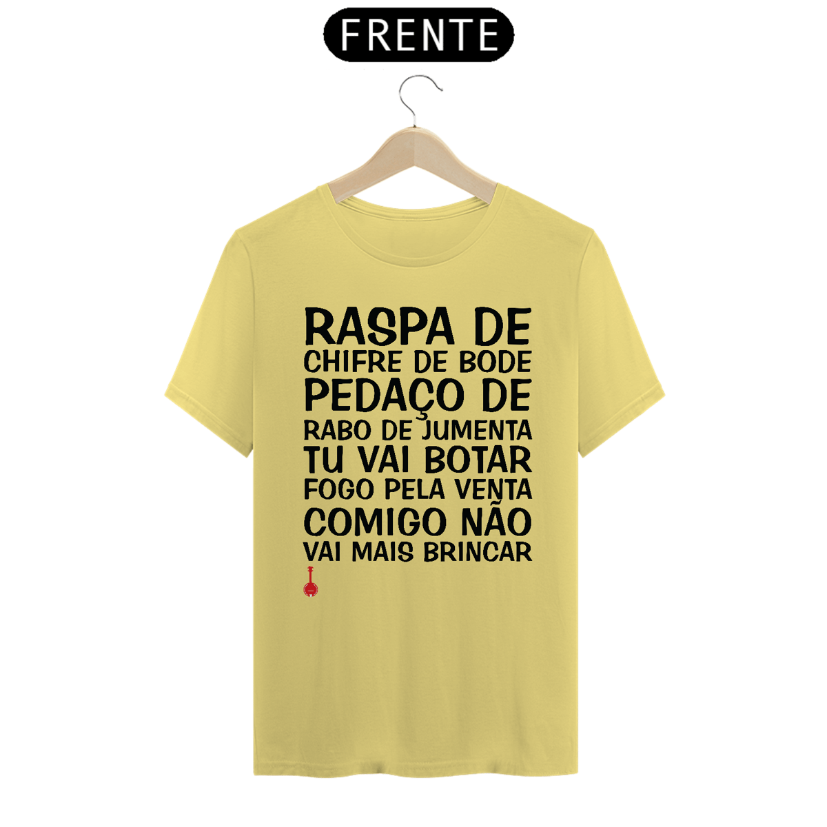 Nome do produto: Camiseta Raspa de Chifre de Bode - Amarela Estonada