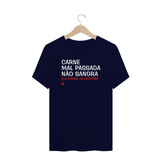 Nome do produto Camiseta Plus Size Carne Mal Passada Não Sangra