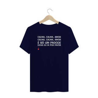 Nome do produto Camiseta Plus Size Calma, Calma, Amor