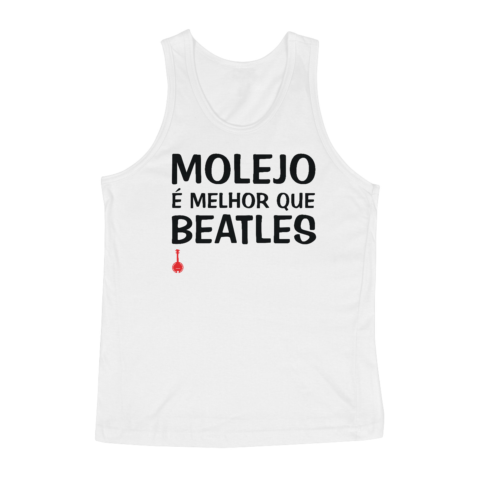 Camiseta Regata Molejo é Melhor que Beatles - Branca