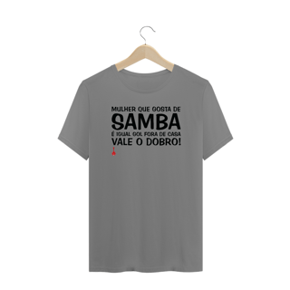 Nome do produto Camiseta Plus Size Mulher Que Gosta de Samba