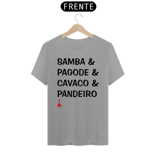 Nome do produto Camiseta Samba, Pagode, Cavaco e Pandeiro