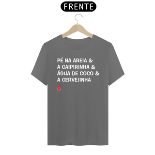 Camiseta Pé na Areia - Cinza Estonada