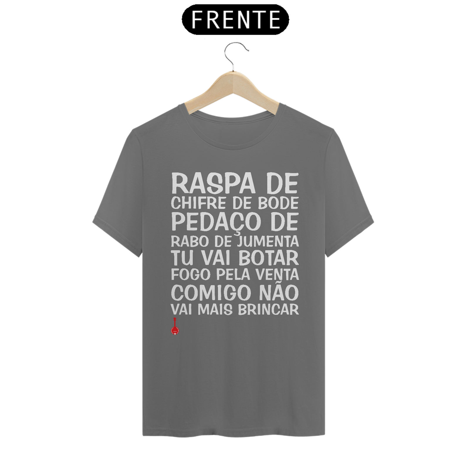 Camiseta Raspa de Chifre de Bode - Cinza Estonada