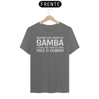 Nome do produto Camiseta Mulher Que Gosta de Samba - Estonada
