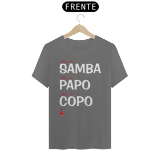 Nome do produto Camiseta Bom de Samba, Bom de Papo, Bom de Copo - Estonada
