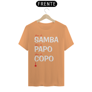 Nome do produto Camiseta Bom de Samba, Bom de Papo, Bom de Copo - Estonada