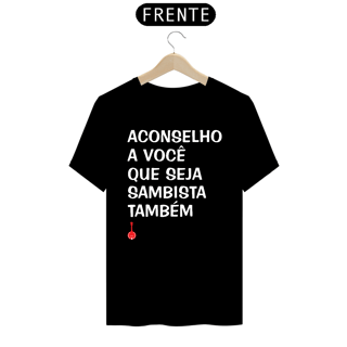 Camiseta Seja Sambista Também - Preta