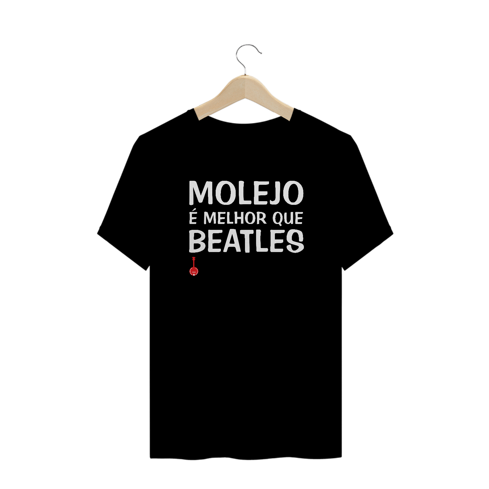 Camiseta Plus Size Molejo é Melhor que Beatles - Preta