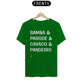 Nome do produto Camiseta Samba, Pagode, Cavaco e Pandeiro