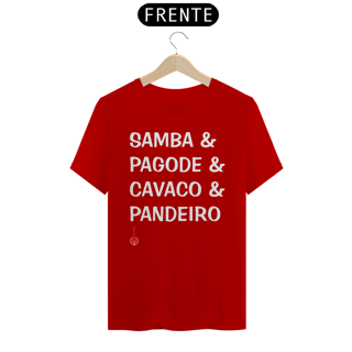 Nome do produto Camiseta Samba, Pagode, Cavaco e Pandeiro