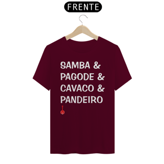 Nome do produto Camiseta Samba, Pagode, Cavaco e Pandeiro
