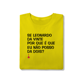 Nome do produto Camiseta Se Leonardo Da Vinte