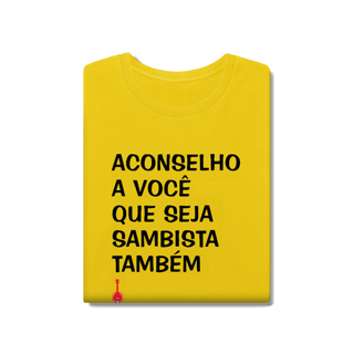 Nome do produto Camiseta Seja Sambista Também - Estonada