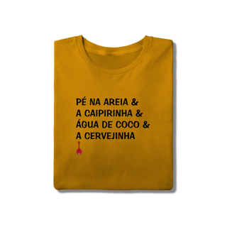 Nome do produto Camiseta Pé na Areia