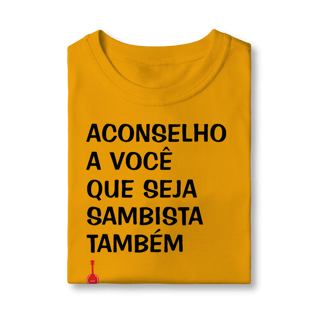 Nome do produto Camiseta Infantil Seja Sambista Também