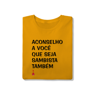 Nome do produto Camiseta Seja Sambista Também