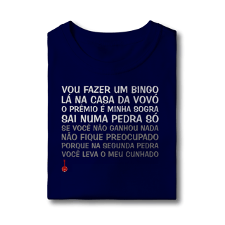 Nome do produto Camiseta Infantil Vou Fazer um Bingo