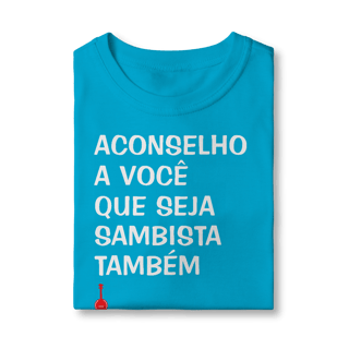 Nome do produto Camiseta Infantil Seja Sambista Também