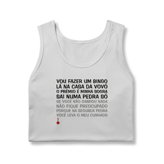 Nome do produto Regata Vou Fazer um Bingo
