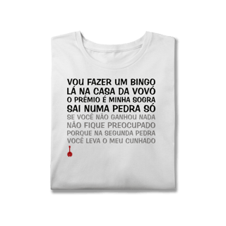 Nome do produto Camiseta Plus Size Vou Fazer um Bingo