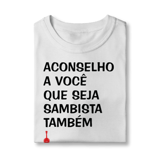 Nome do produto Camiseta Infantil Seja Sambista Também